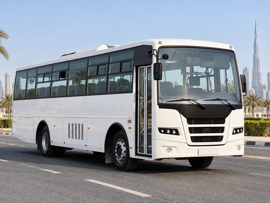 Ashok leyland staff transport bus illustrating home