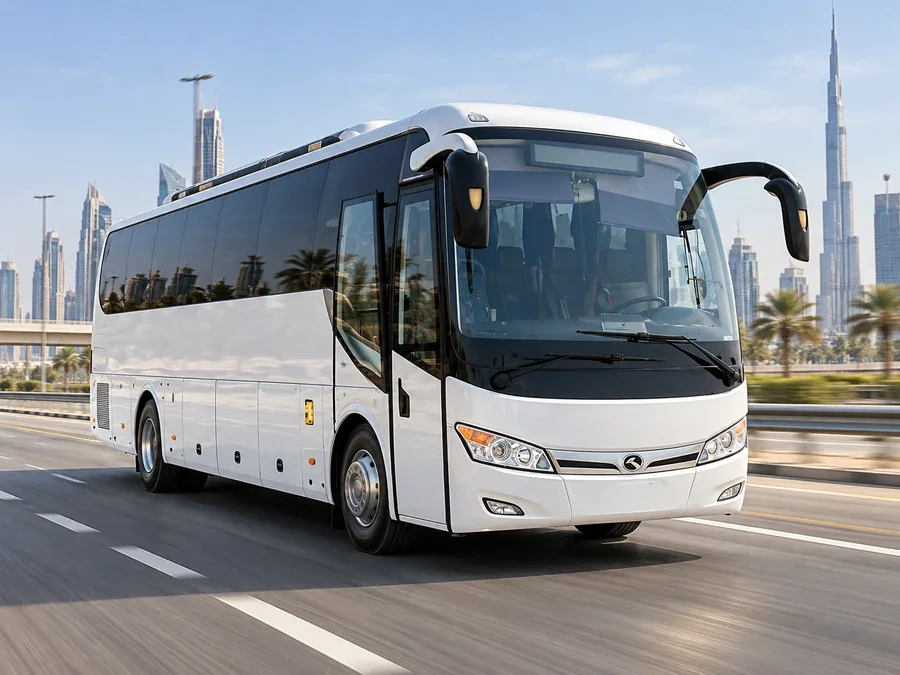 King long passenger coach illustrating Private Bus Rental Dubai