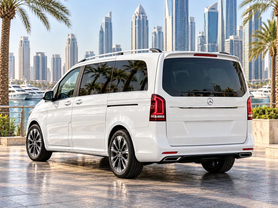 Mercedes-benz v-class mpv illustrating Luxury Van Rental Dubai