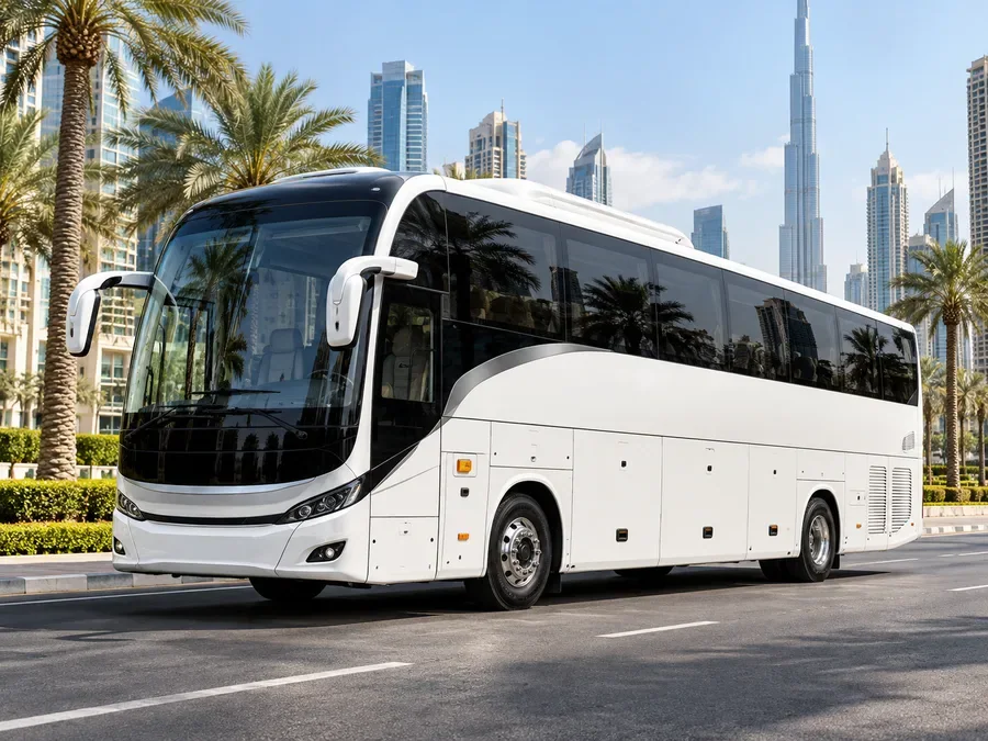 Yutong luxury coach illustrating 50 Seater Bus Rental Dubai