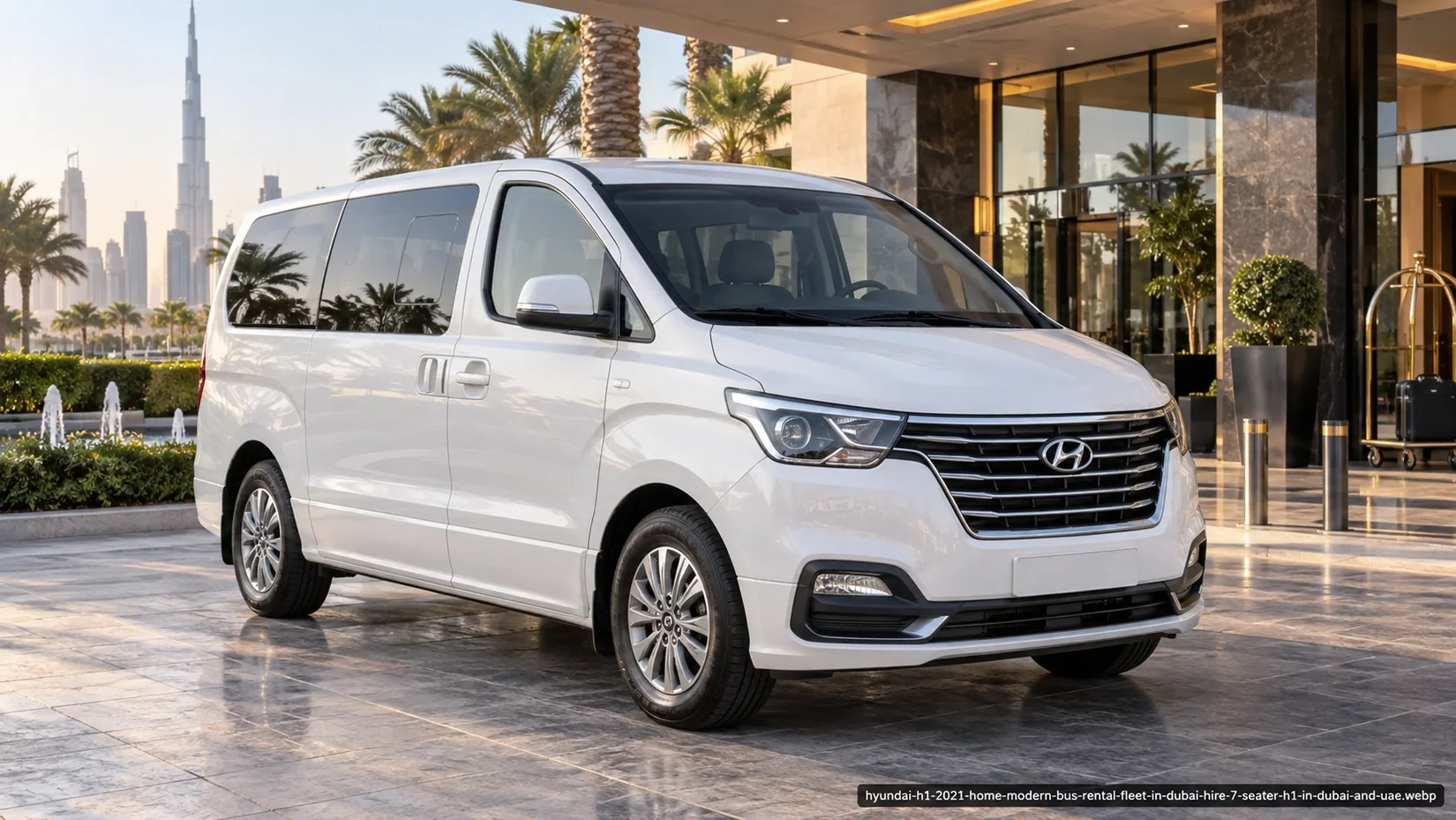Hyundai h1 van illustrating hyundai h1 rental dubai