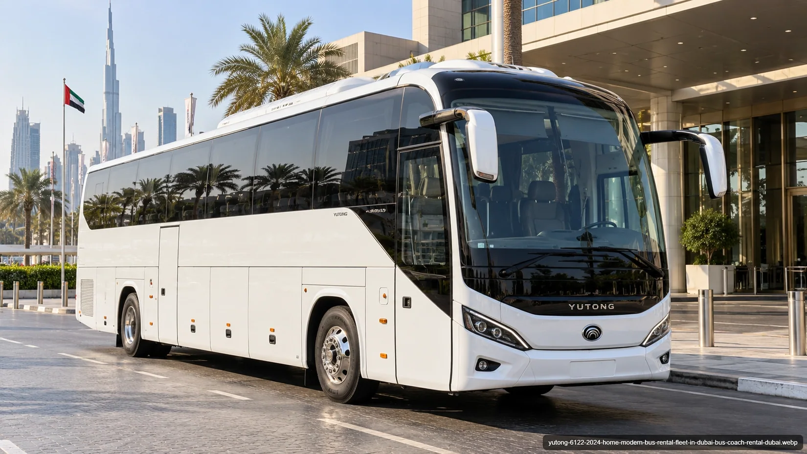 Passenger coach bus illustrating Passenger Transport & Bus Rental Services in Dubai & UAE