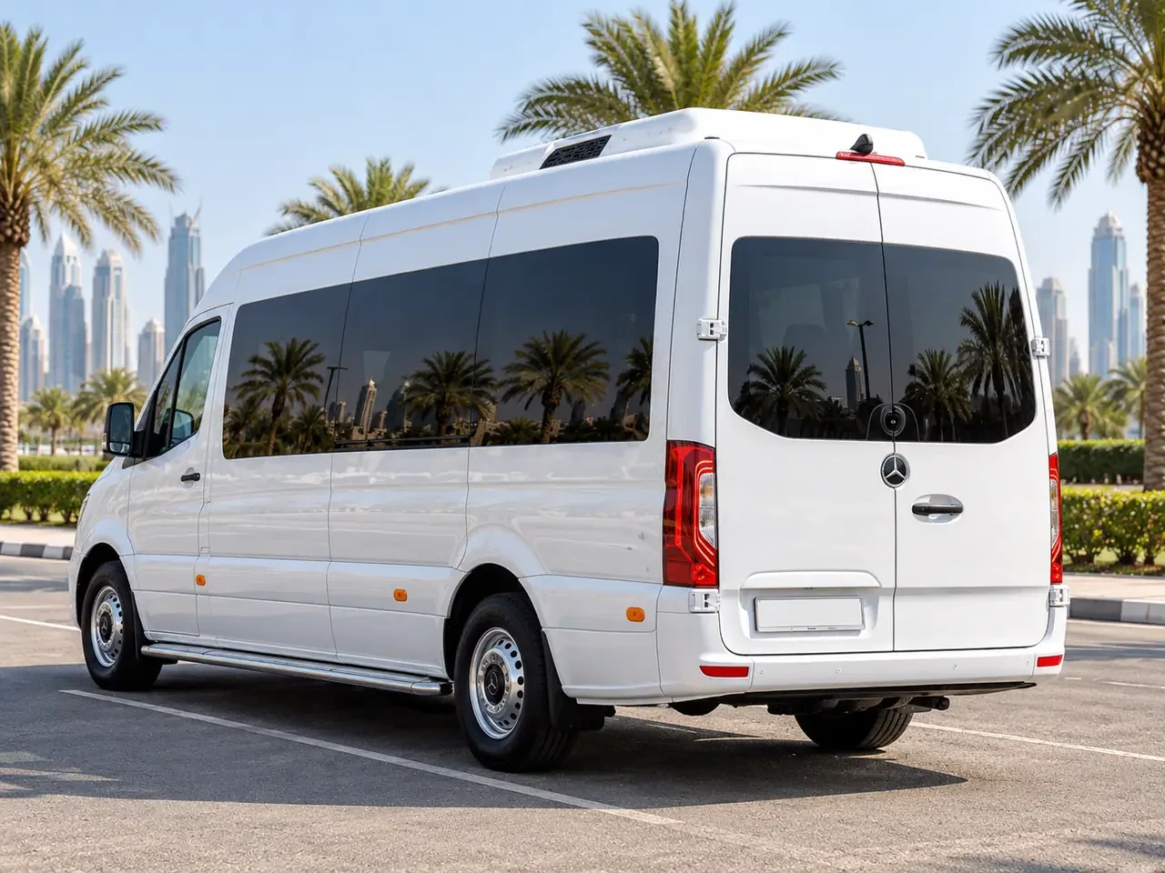Mercedes-benz sprinter passenger van illustrating Mercedes Sprinter Rental Dubai