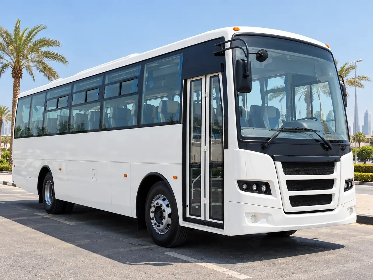 High-capacity workforce bus illustrating home